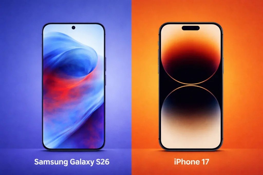 Samsung Galaxy S26 vs iPhone 17 flagship smartphone comparison